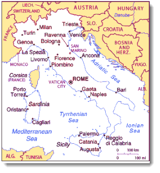 Map of Italy
